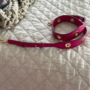 Michael Kors Leather purse strap 44 inches hot pink magenta